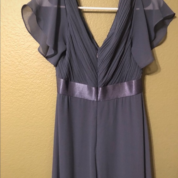 Formal Dusty Blue Dress - Picture 4 of 4